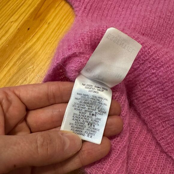 Essentiel Antwerp Contrasting Horizontal-Stripe Jumper In Pink Icing Women’s LRG - Picture 5 of 11